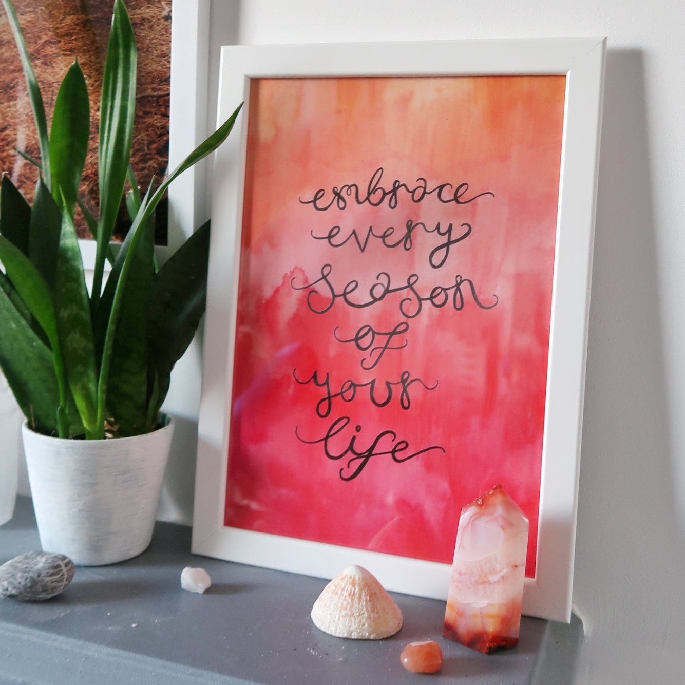 embrace every season of your life - A4 watercolour print