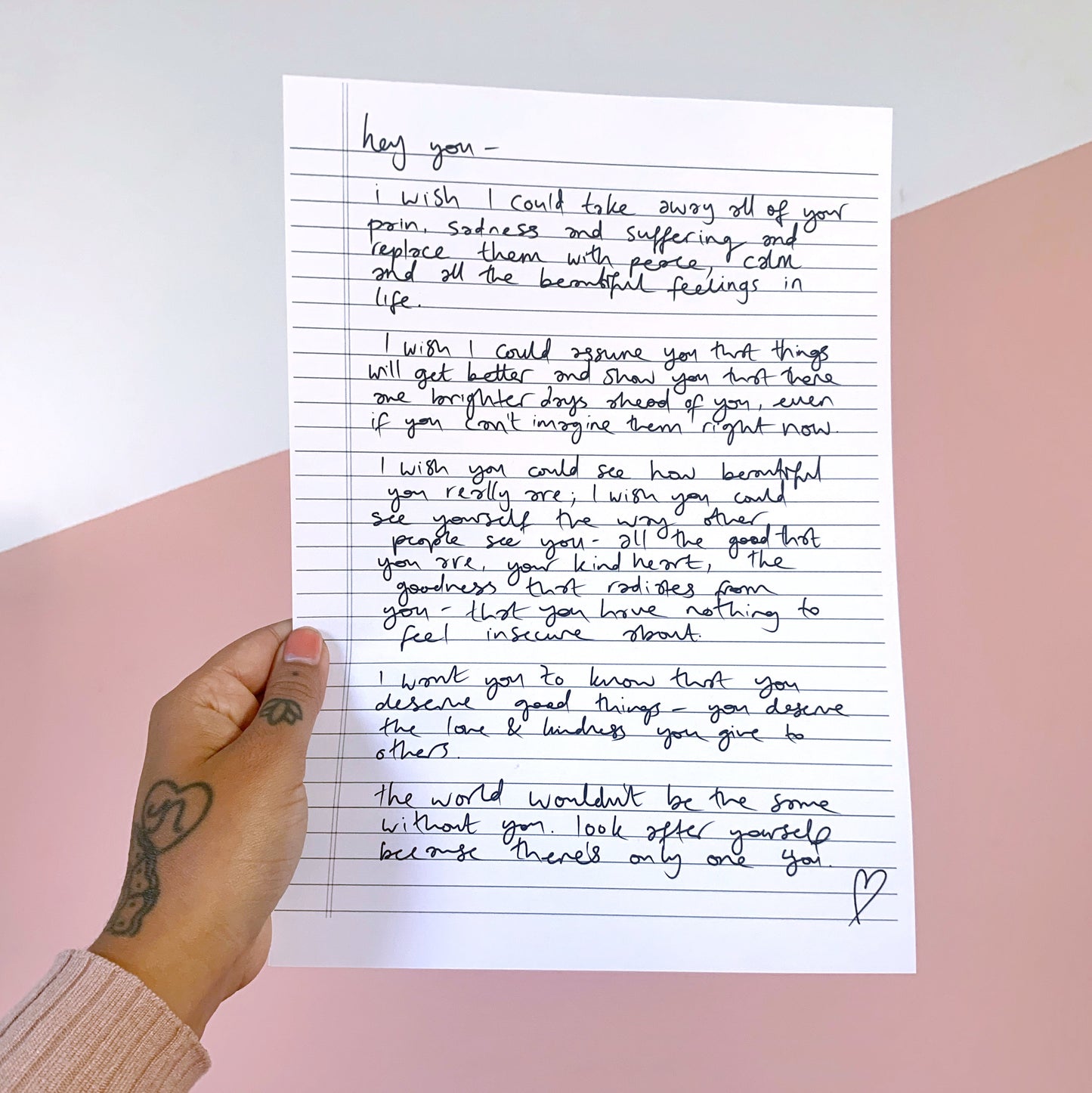 FREE 'letter to you' printable