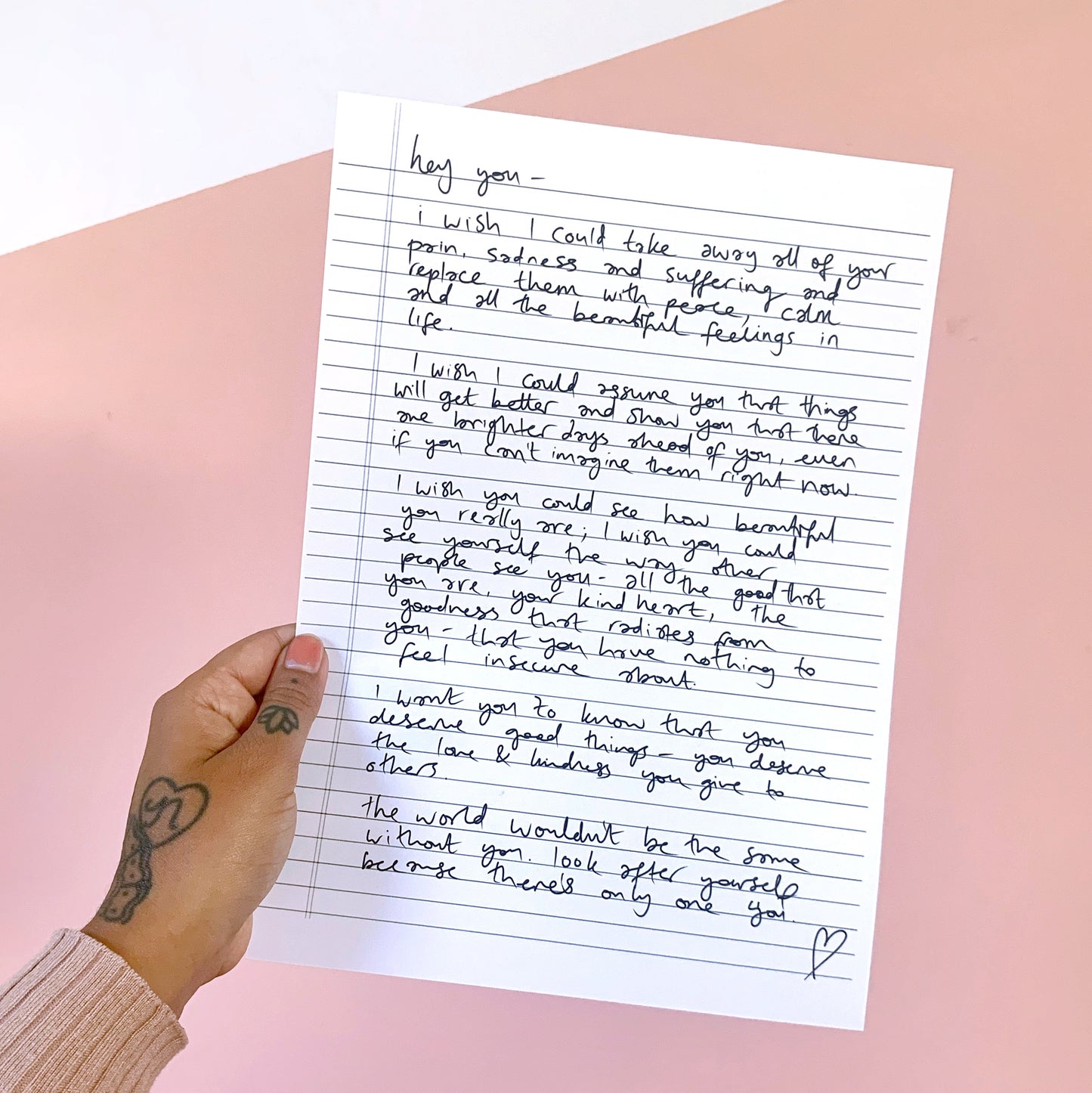 FREE 'letter to you' printable