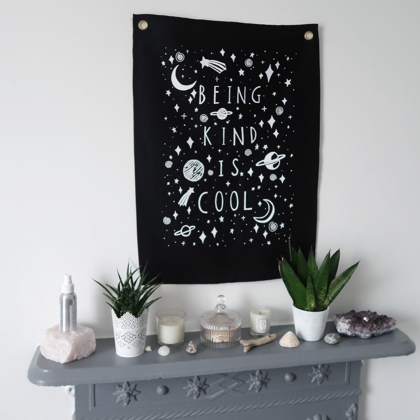 being kind is cool vertical wall hanging