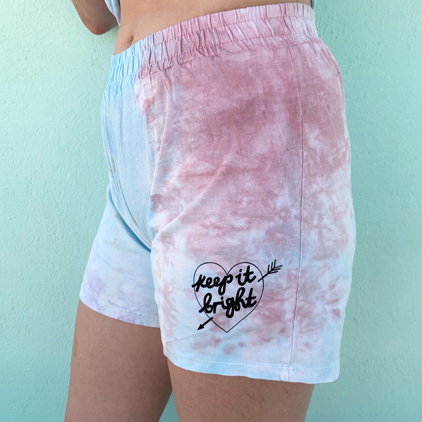 keep it bright tie-dye lounge shorts