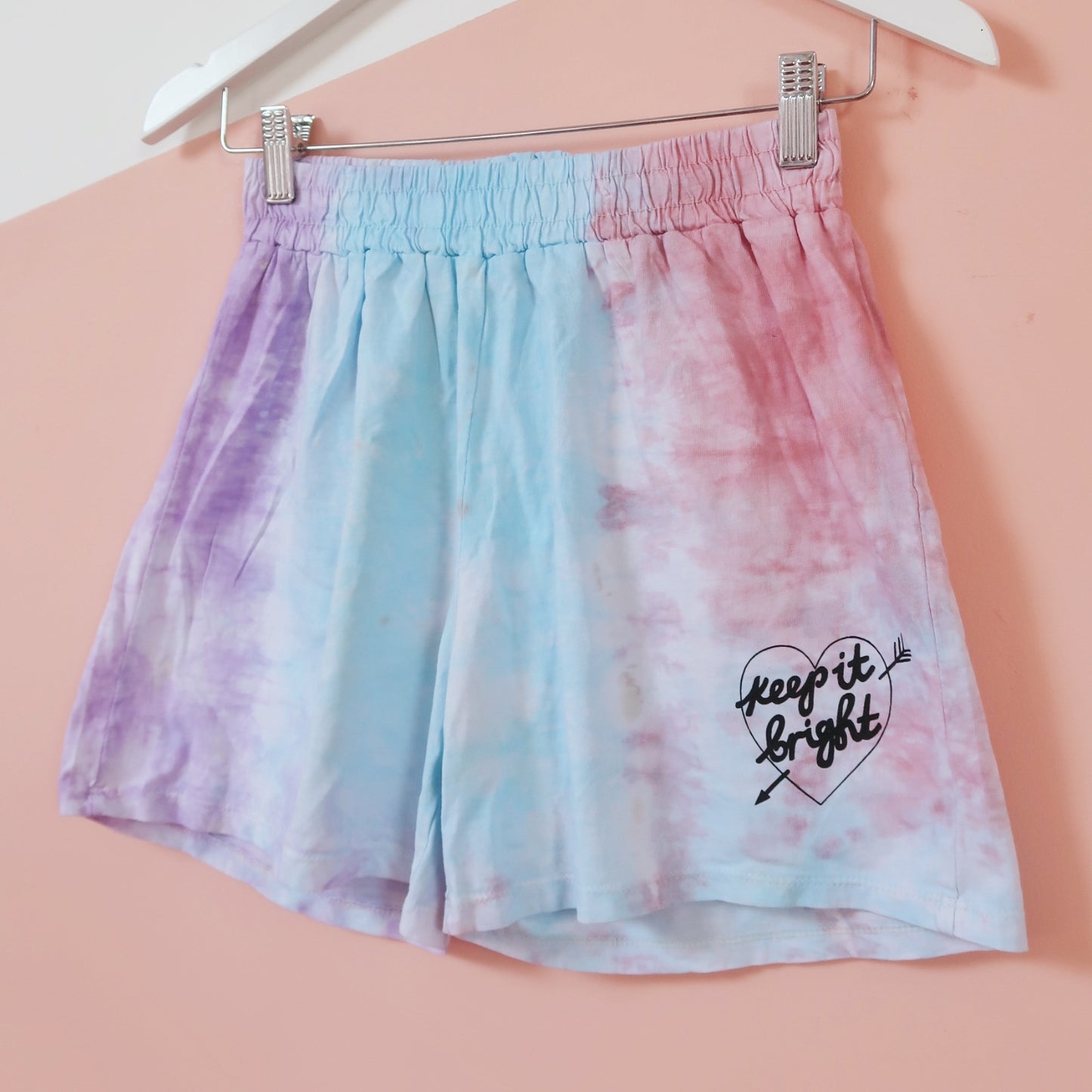 keep it bright tie-dye lounge shorts