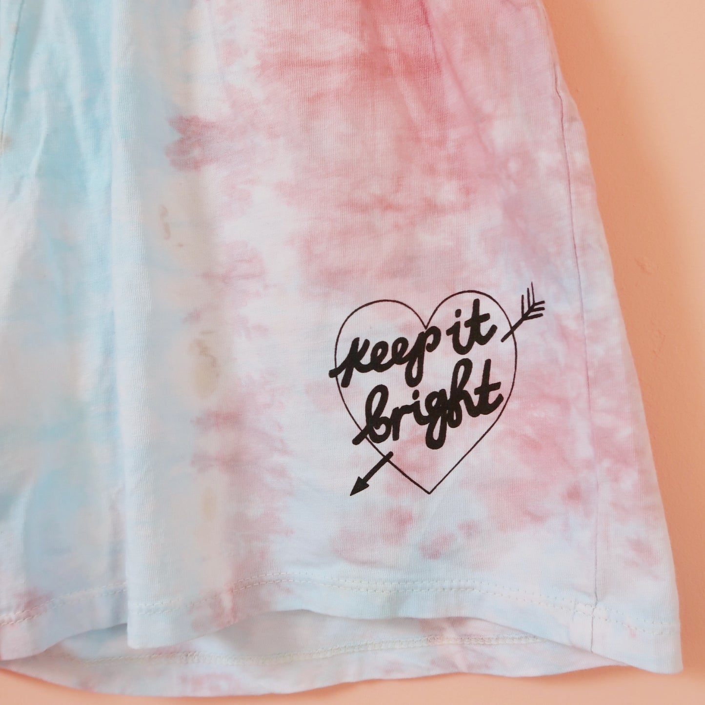 keep it bright tie-dye lounge shorts