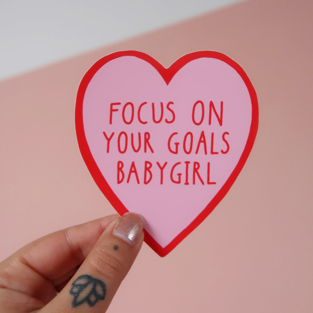 focus on your goals babygirl vinyl sticker