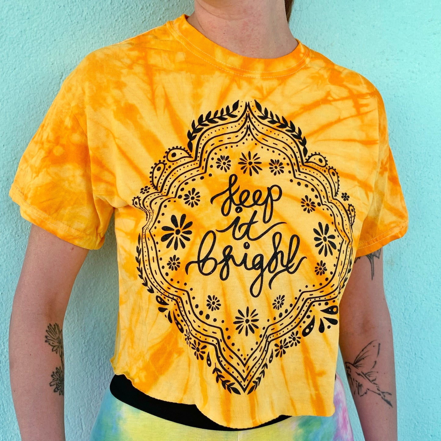 keep it bright tie-dye t-shirt / crop top