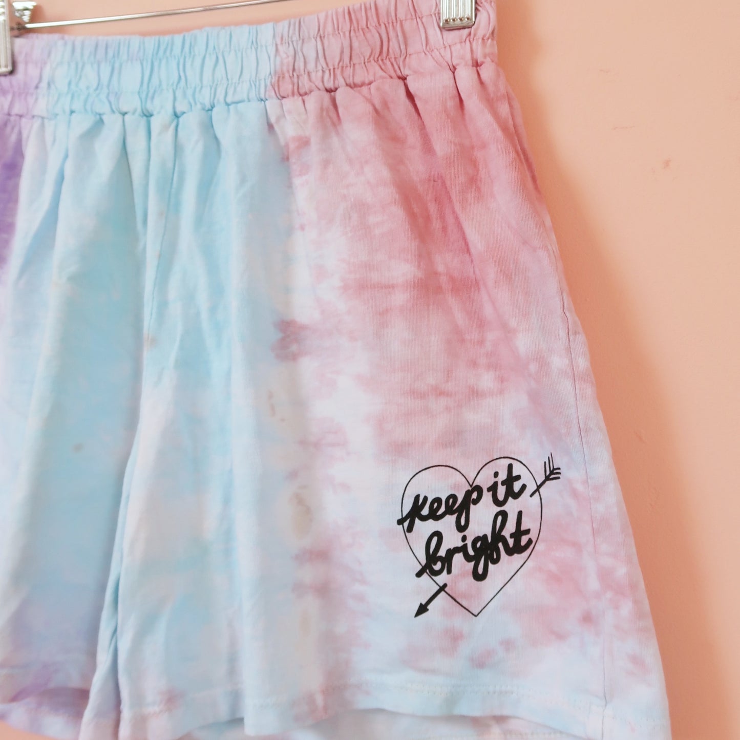 keep it bright tie-dye lounge shorts