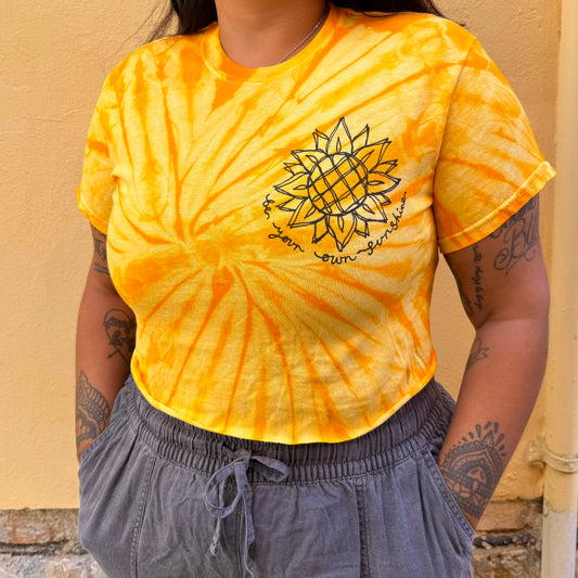 be your own sunshine tie-dye top