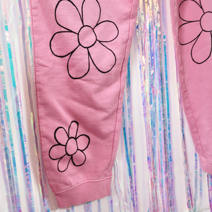flower power lounge pants - pink