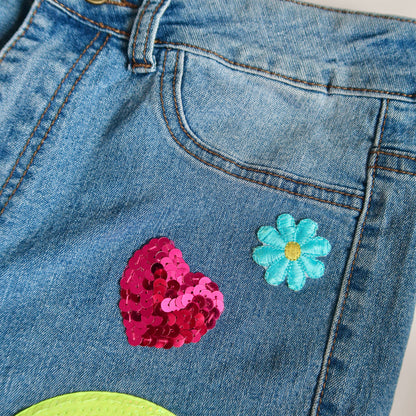 summer fun denim shorts