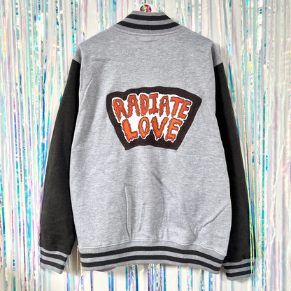 radiate love varsity jacket