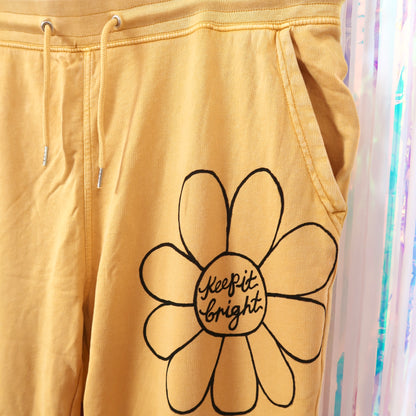 flower power lounge pants - yellow