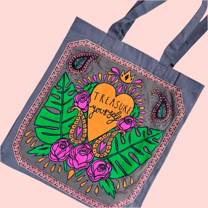 treasure yourself tote bag