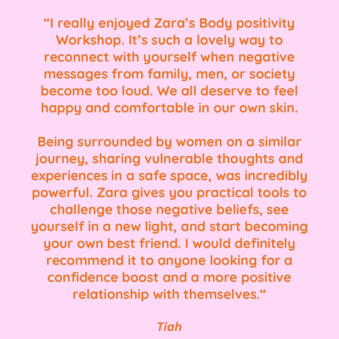 body positivity workshop | manchester | 12th september