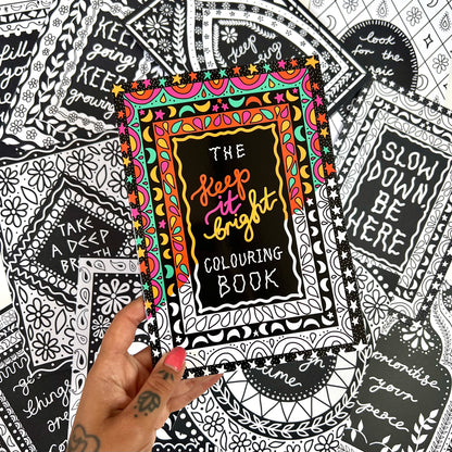 keep it bright colouring book - 10 prints