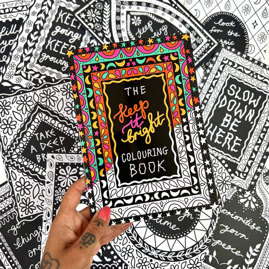 keep it bright colouring book - 10 prints