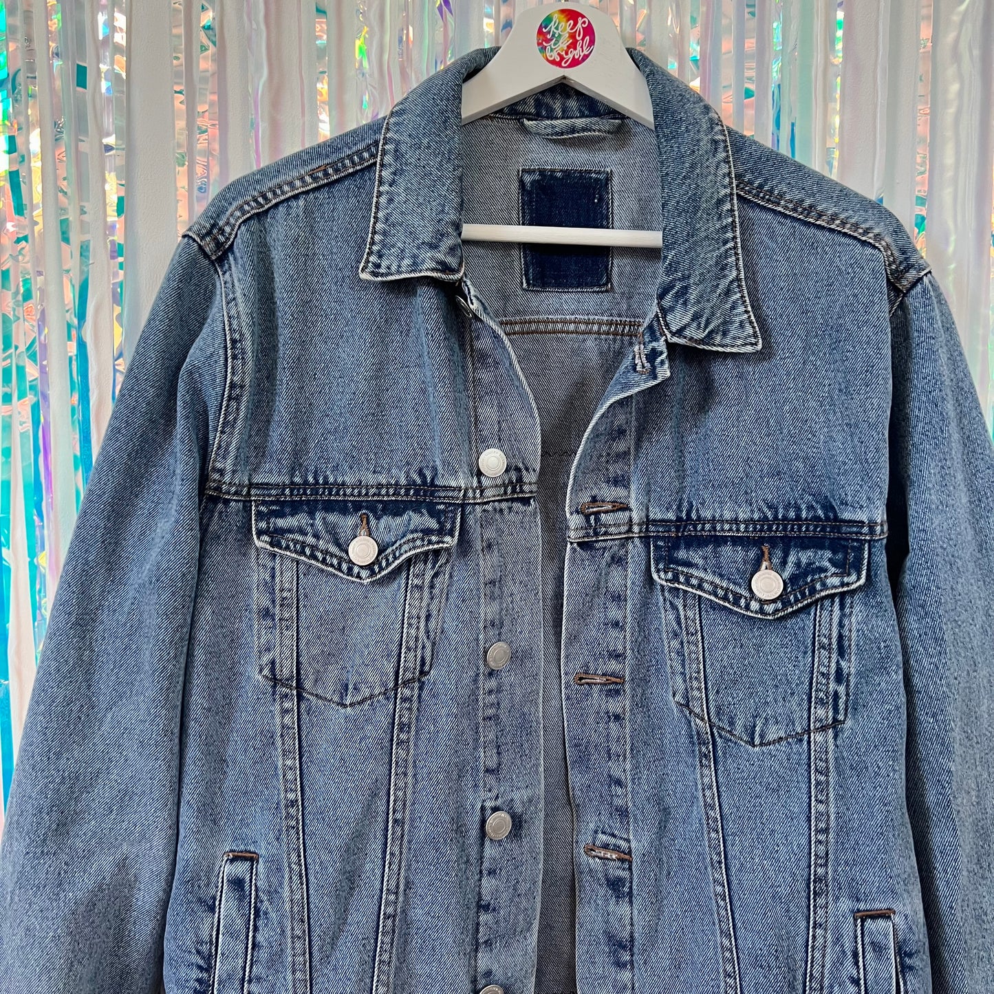 stand up, speak up denim jacket