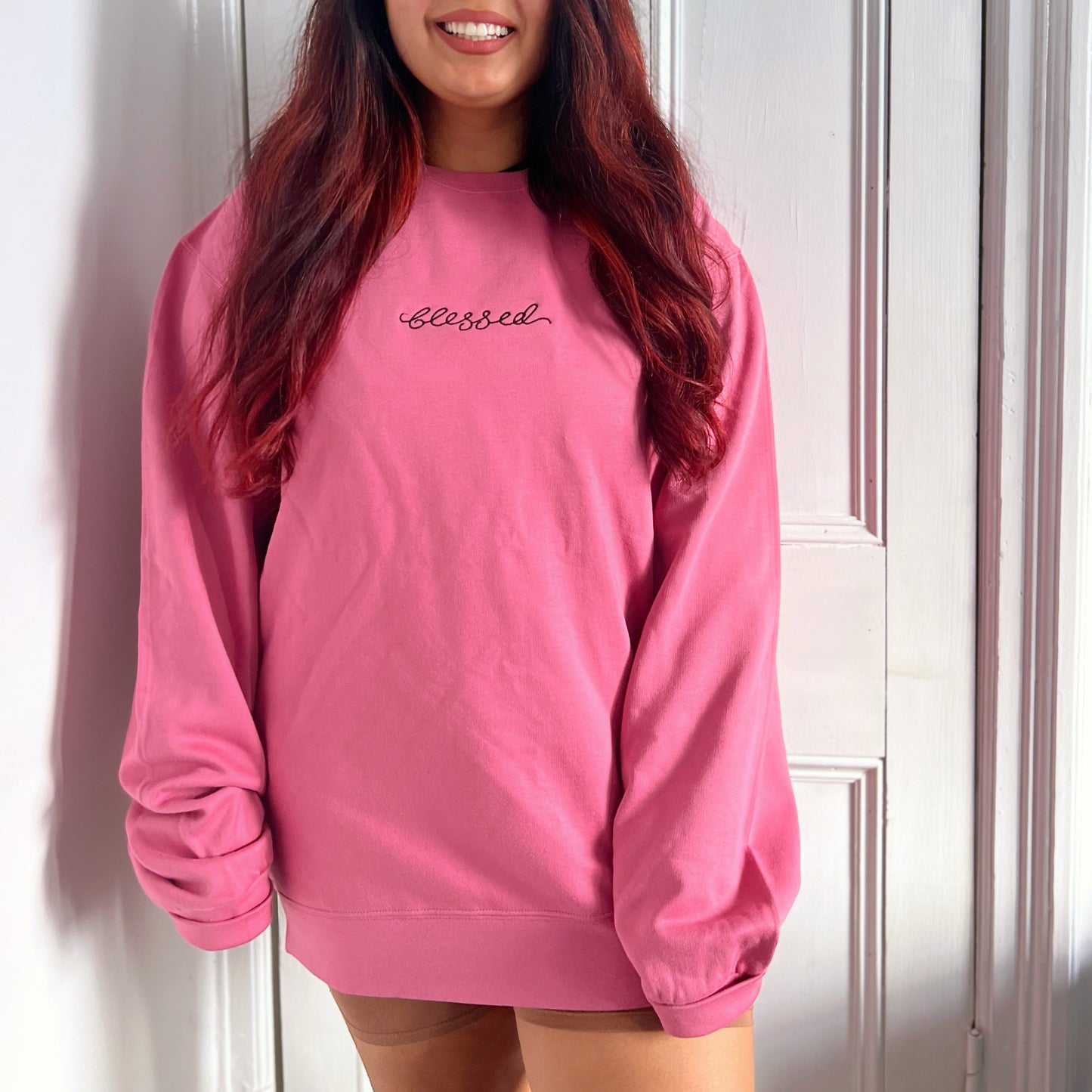 blessed embroidered sweatshirt | 4 colours