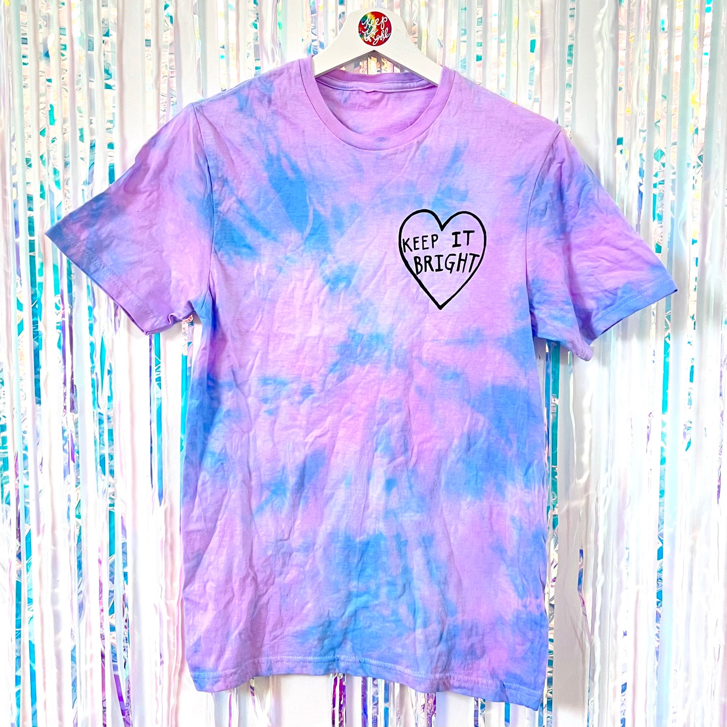 keep it bright tie-dye t-shirt