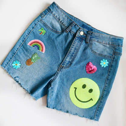 summer fun denim shorts