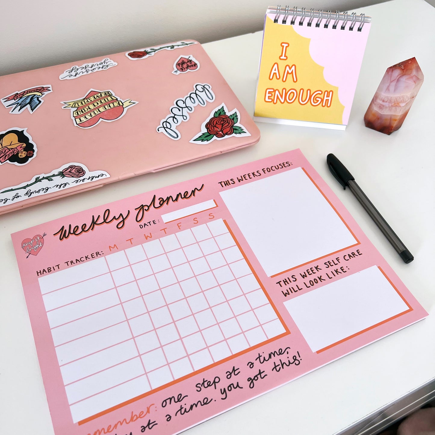 A4 weekly planner pad
