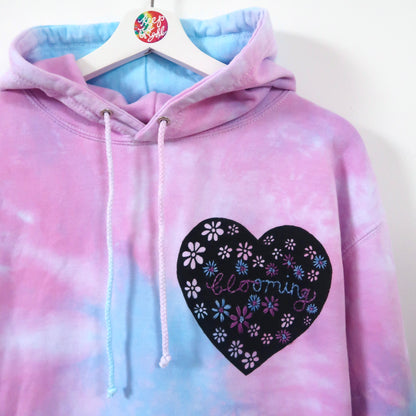 blooming tie dye hoodie