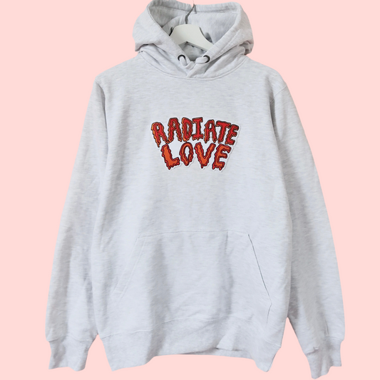 Radiate love embroidered sweatshirt shop
