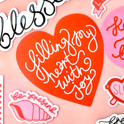 filling my heart with joy sticker