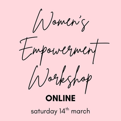 women's empowerment workshop | online | 14th march