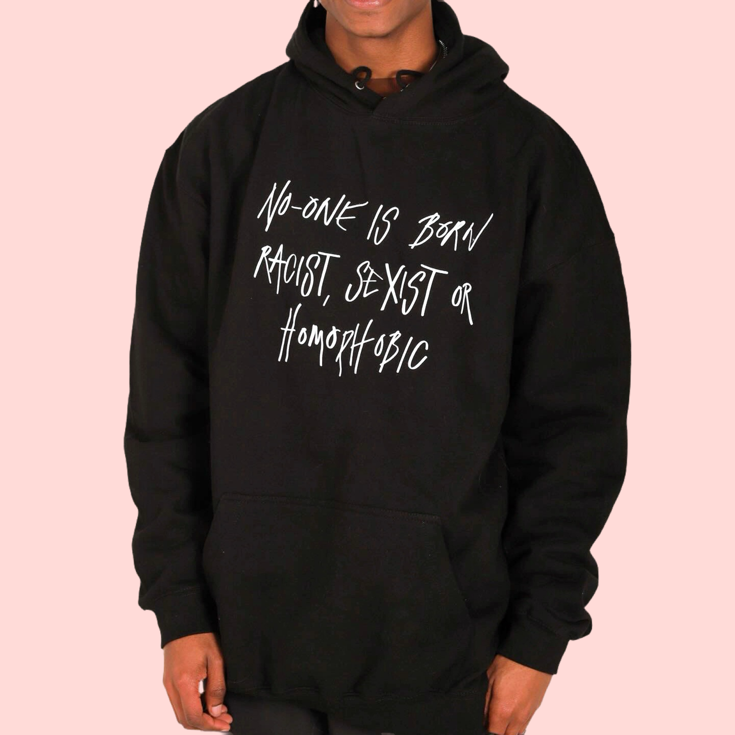 hate is taught hoodie - black