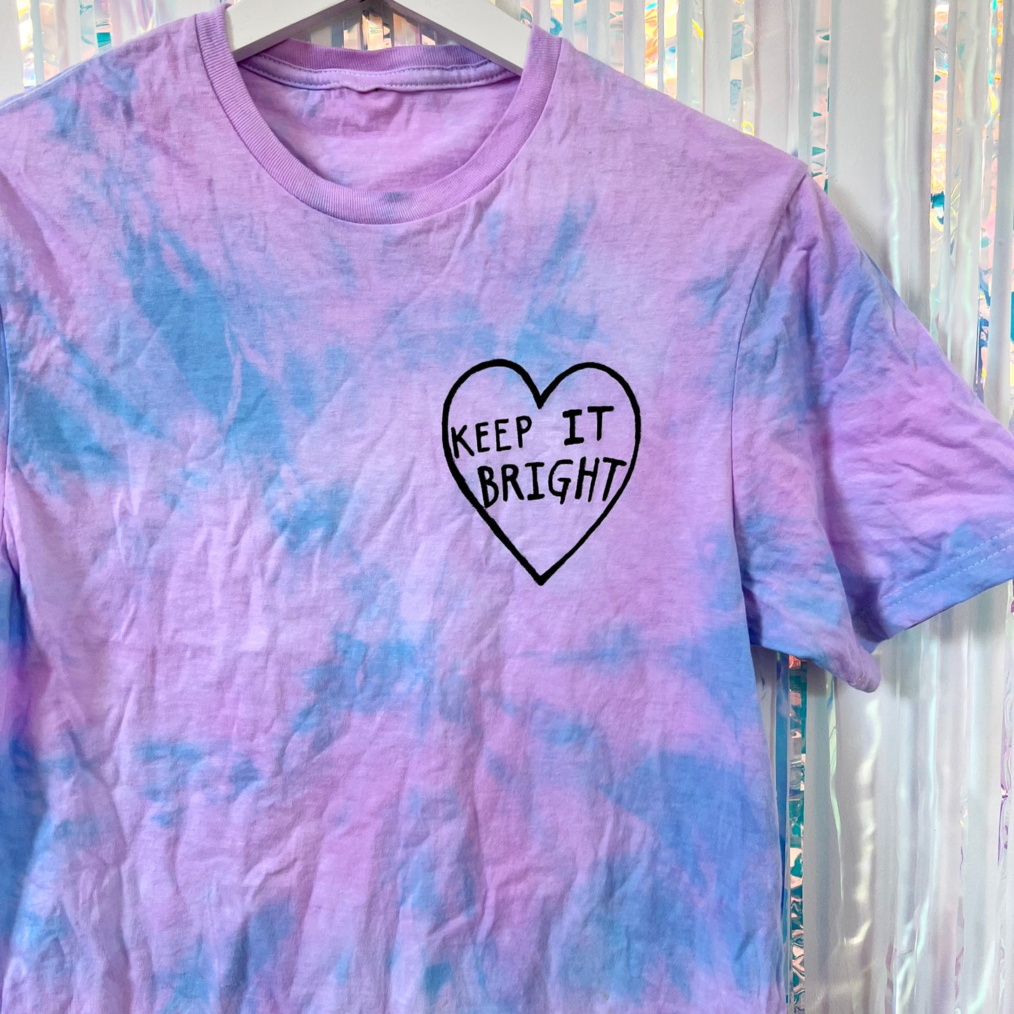 keep it bright tie-dye t-shirt