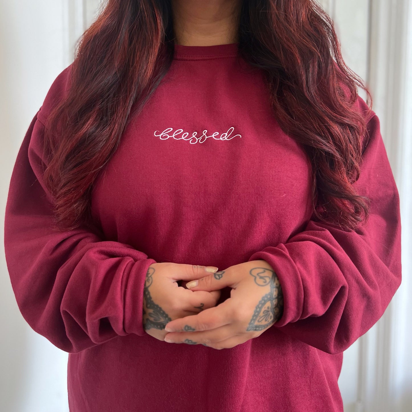 blessed embroidered sweatshirt | 4 colours