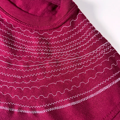 blessed embroidered sweatshirt - burgundy