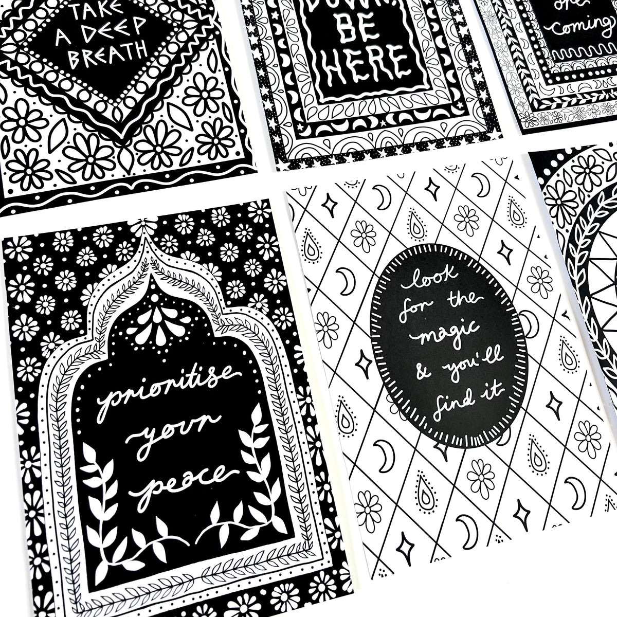 keep it bright colouring book - 10 prints