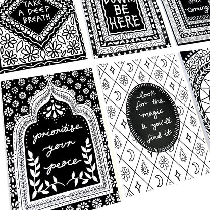 keep it bright colouring book - 10 prints
