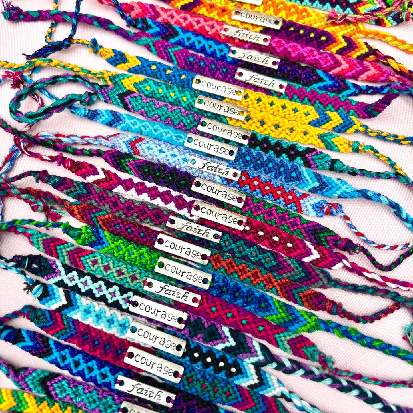woven affirmation bracelets