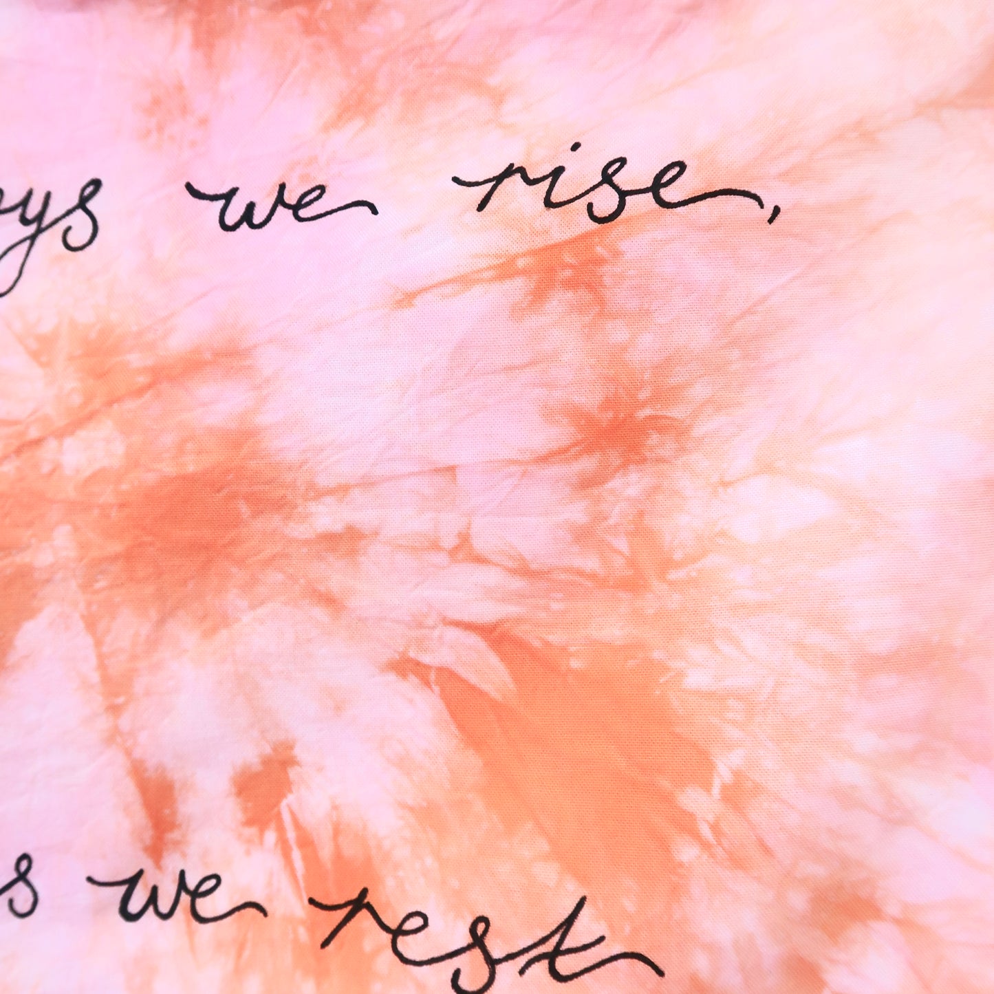 some days we rise, some days we rest wall hanging