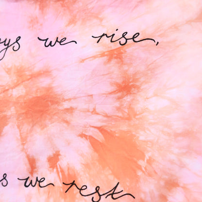 some days we rise, some days we rest wall hanging