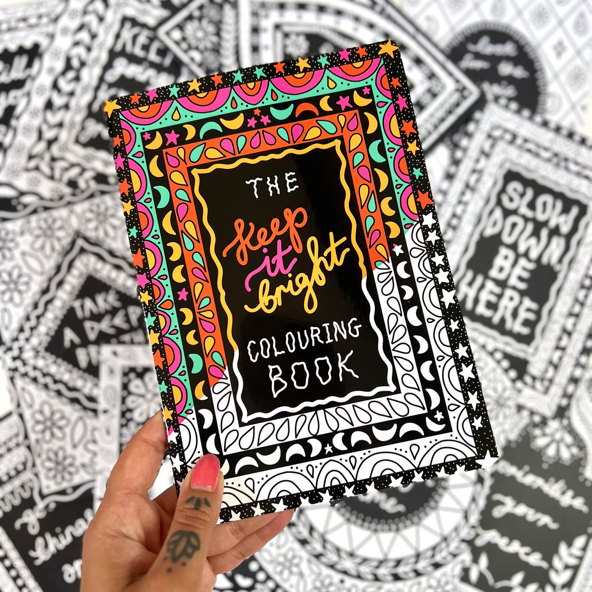keep it bright colouring book - 10 prints