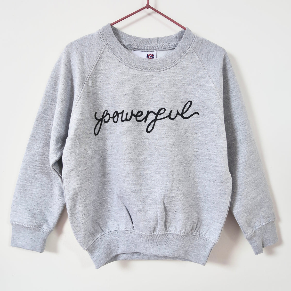 powerful - kids sweatshirt - grey
