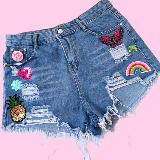 summer dream denim shorts