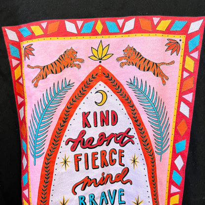 kind heart, fierce mind, brave spirit t-shirt - slightly imperfect
