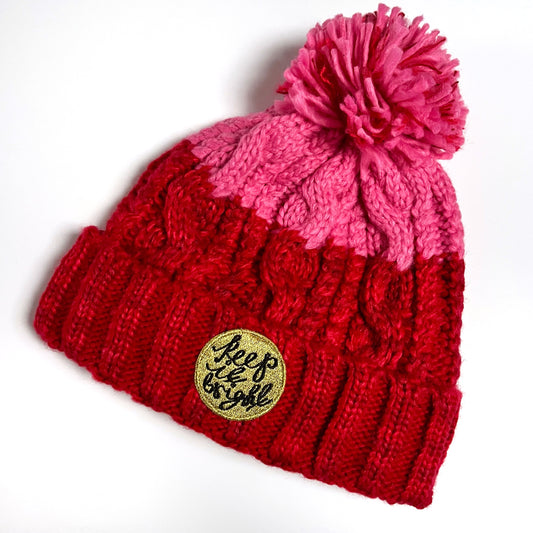 keep it bright bobble hat