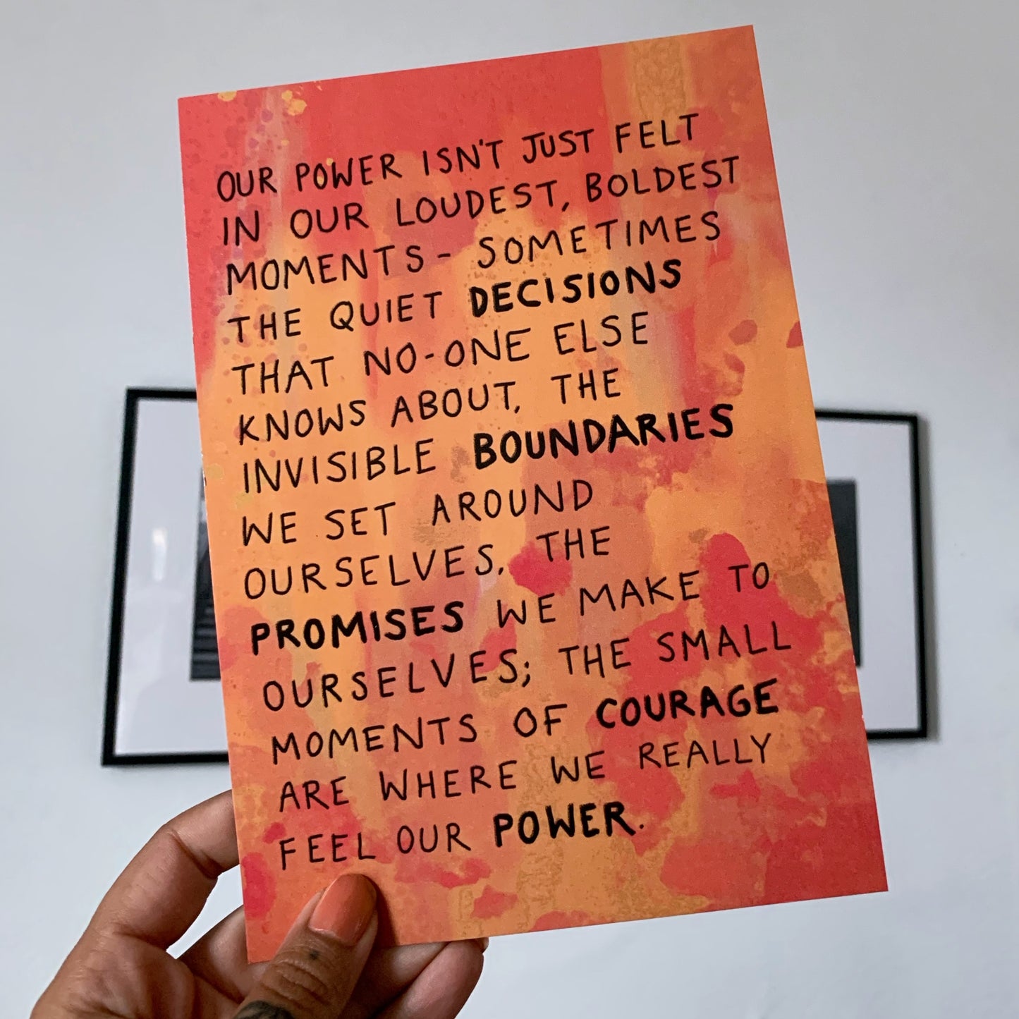 our power - A5 print