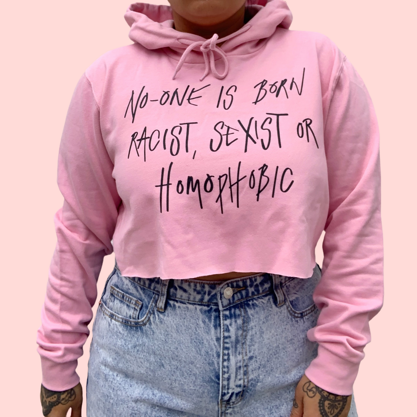 hate is taught hoodie - pink | 2 styles