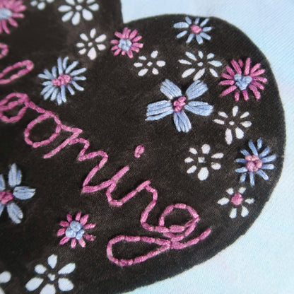 blooming tie dye hoodie