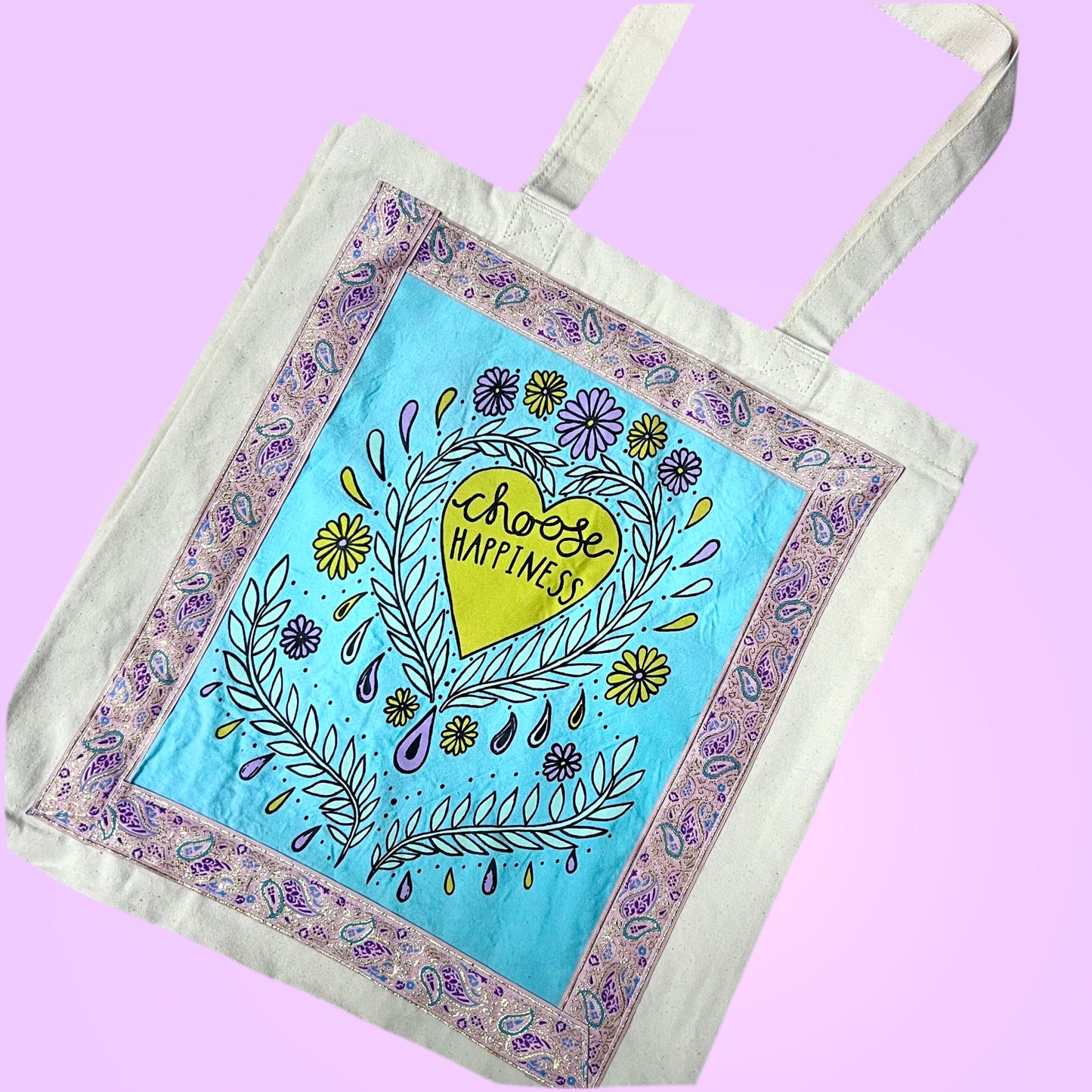 choose happiness tote bags | 4 colours
