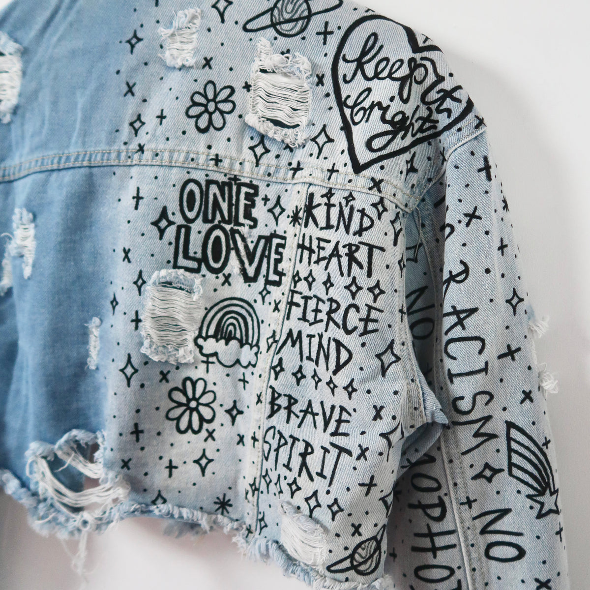 the ‘heart on sleeve’ denim jacket