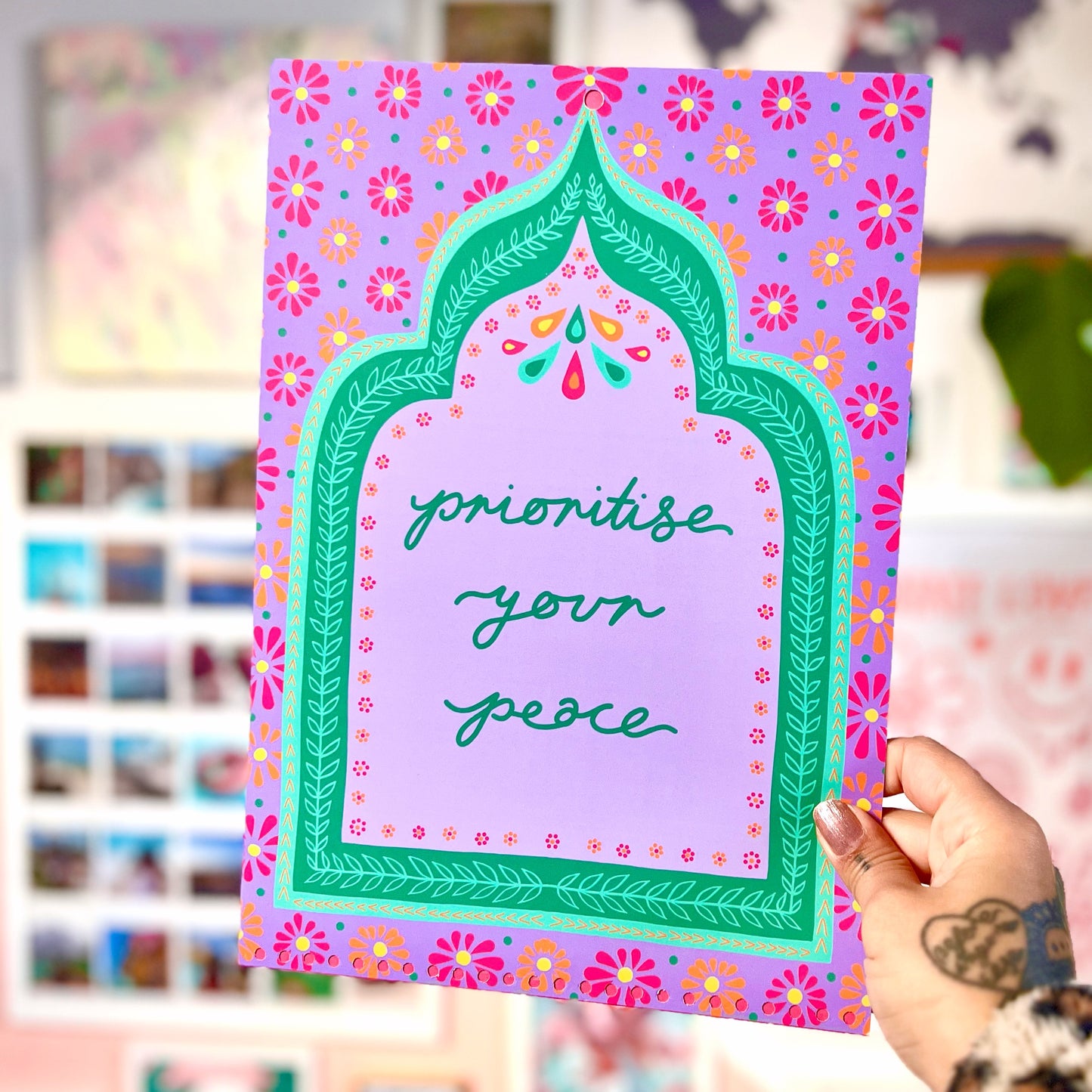 prioritise your peace - A4 print
