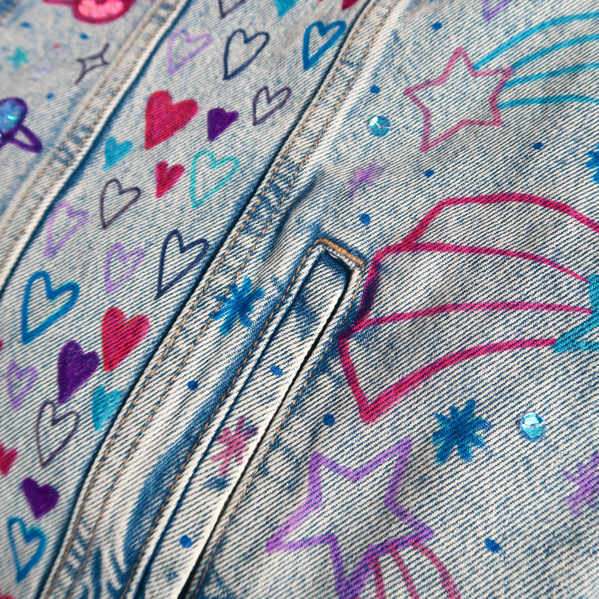 the ‘cosmic’ denim jacket