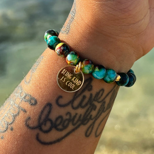 being kind is cool luxe bracelet - earth